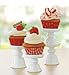 Porcelain Cupcake/Mini Treat Pedestal Stands - Set of 4