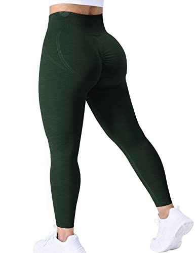 ZAAYO Damen Gym Leggings Sport Booty Scrunch Butt High Waist Seamless Yoga...