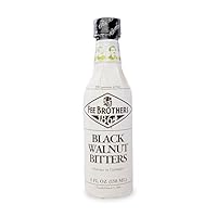 Fee Brothers | Black Walnut Bitters | 150 ml | für Cocktails & Longdrinks | für besondere Würze und Raffinesse | herbes Aroma nach Walnüssen | herber & leicht bitterlicher Geschmack nach Walnuss