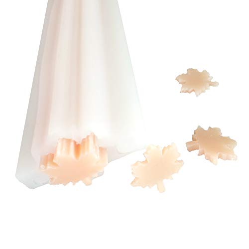 Echodone Maple Leave Tube Column Silicone Soap Candle Mold Embed Soap Making Supplies Silicone Mold For Soap #TOP4