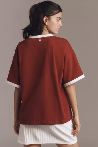 Image of TQH Tshirt for Women | Oversized Tshirt for Woman | Tops for Women Western | Women's Tops | Woman Tee Loose Fit Drop Shoulder Printed T-Shirt for Casual Summer College Travel