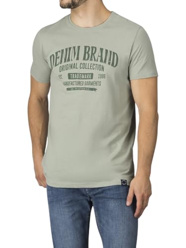 DENIMFY Tshirt Herren Baumwolle Regular Fit DFNuri 4er Pack Set Rundhals Kurzarm Sommer Tee Shirt Logoprint, Größe:M, Farben:Farbmix 4 – Ansicht 2