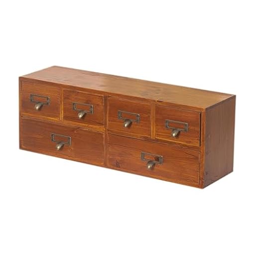 kesurpae Organizador de Escritorio de para Madera con 6 cajones, Ideal para encimeras, oficinas y el hogar. Suministros Oficina. Cajón Caja Almacenamiento para Madera con 6 cajones. | Ya disponible en tu tienda friki favorita! En mundofriki.es!