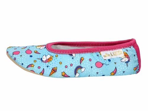 Lico Unisex Kinder 1 Style Gymnastikschuhe, Türkis Pink, 41 EU – Ansicht 2