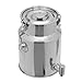 304 Stainless Steel Milk Can, 10L/2.64Gallon Milk Can with Faucet, Metal Water Beverage Drink Dispenser with Sealed Lid for Milk and Wine Liquid Storage (10L)