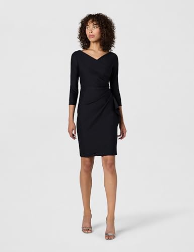 Image of Alex Evenings Women's Slimming Short Sheath 3 /4 Sleeve Cocktail Dress, Wedding Guest