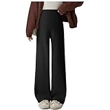 [Alaminhao] マタニティウェア パンツ ワイドパンツ 薄手と裏起毛 ウェスト調整 産前産後 普段着からオフィスまで