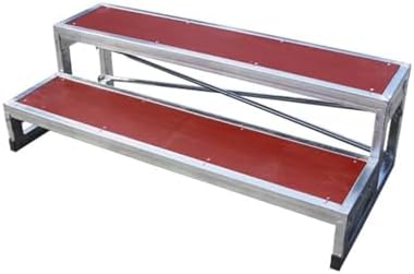 Non-Slip Choral Risers Platform - Durable Plywood & Galvanized Steel, Perfect for Weddings, Churches, Group Performances & Events - Elevate Your Stage Experience!