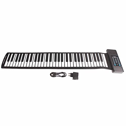 Clavier de Piano Enroulable 61 Touches, Clavier Roulant Portable Pliable, Clavier de Piano électrique Numérique avec Batterie Rechargeable 1100 MAh, écran LED pour Enfants, Débutants (Prise UE) - Les Beatles, Paul McCartney, John Lennon, RIngo Starr, George Harrison Clavier de Piano Enroulable 61 Touches, Clavier Roulant Portable Pliable, Clavier de Piano électrique Numérique avec Batterie Rechargeable 1100 MAh, écran LED pour Enfants, Débutants (Prise UE) – Image 7