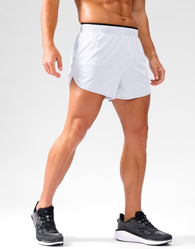 G Gradual Short de corrida masculino de 8,89 cm, leve, respirável, para academia, com forro curto, t