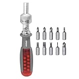 Schraubenzieher-Set mit Rollen | kompaktes Werkzeugset | Multi-Winkel-Werkzeuge mit rutschfestem...