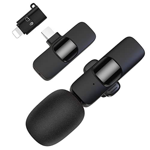 Ys Joing Wireless Lavalier Lapel Microphone For Type-C - Cordless Omnidirectional Condenser Recording Mic For Interview Video Podcast Vlog #TOP21