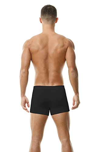 Hoerev Men's Bamboo Fiber Briefs Underwear, Pack Of 4, 2_Black/2_White, Large #TOP4