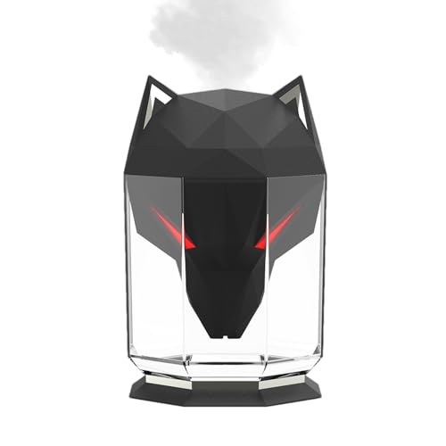 Humidificador De Luz Nocturna - Humidificador De Luz Nocturna De Niebla Fría, Humidificador Que Cambia De Color Con Cabezas De Lobo, Diseño De Luz LED | 10 Horas De Lámpara De Noche Silenciosa De Humidificador De Luz Nocturna - Humidificador De Luz Nocturna De Niebla Fría, Humidificador Que Cambia De Color Con Cabezas De Lobo, Diseño De Luz LED | 10 Horas De Lámpara De Noche Silenciosa De