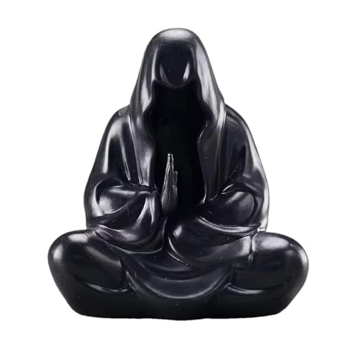 Scultura uomo in nero - Scultura modello figura uomo in nero, Buddha senza fase decorazione desktop per casa soggiorno desktop display