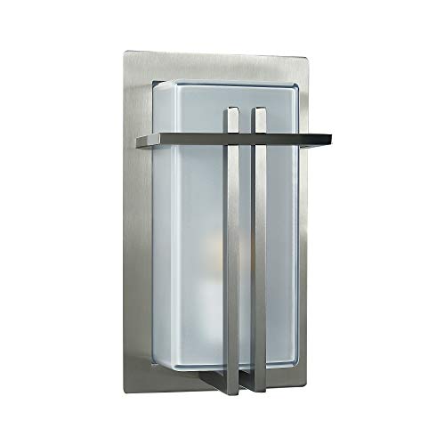 Lj Outdoor Stainless Steel Waterproof Bulkhead Lights (Silver + Frosted Glass Shade) #TOP1