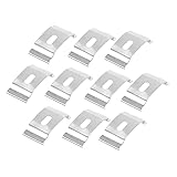 Ciieeo 10 Piezas Código De Instalación De Cortinas C-Clips Soportes De Fijación Verticales Soporte Metálico Corchete c Herramienta De Revisión Estores Metal Carga Superior
