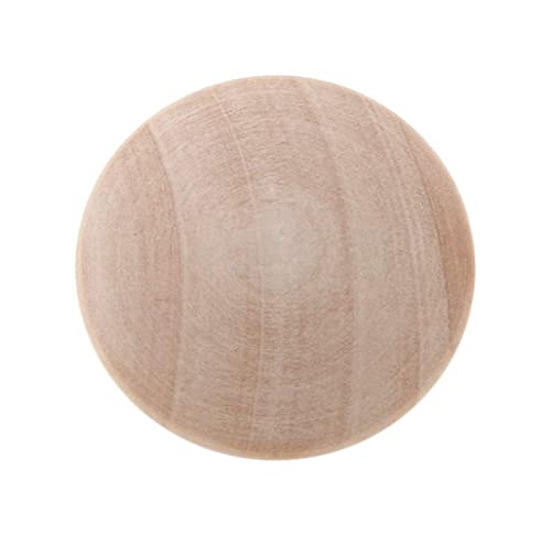 Silverline 6 Pack Round Wood Drawer Knob 1-1/2", Unfinished Cabinet Pulls Handles Hardware For Drawer Wardrobe Dresser #TOP2