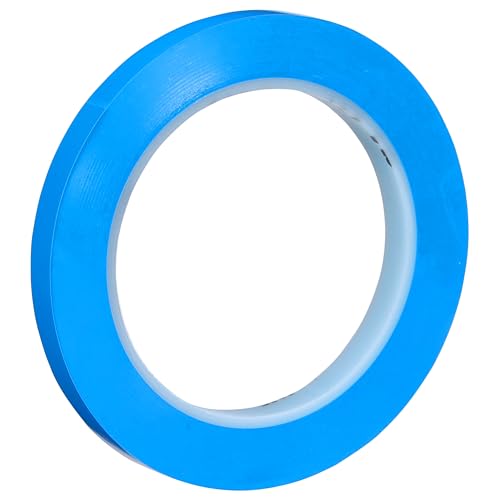 Image of 3M Vinyl Tape 471, 3 /8 in x 36 yd, Blue, 1 Roll, Blue Floor Tape, Paint Alternative for Floor Marking, Social Distancing, Color Coding, Safety Marking