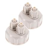 Cabilock 2 Piezas Kit Tapas de Botella para DIY Accesorio para Acuarios y Peceras Tapa de Botella Rápida de Plástico Resistente para Generador de Burbujas Tanques de Plantas Acuáticas