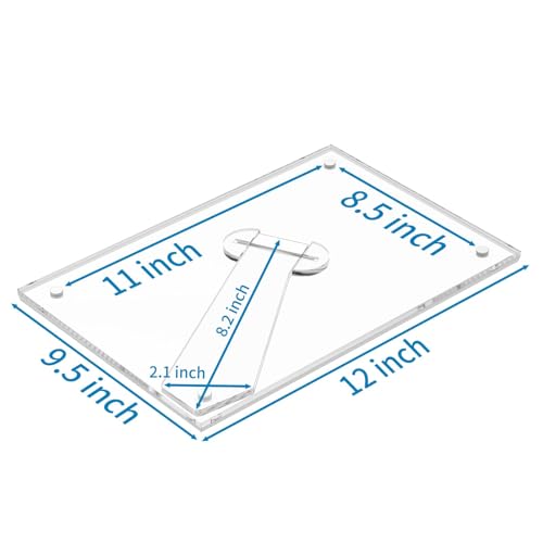 AITEE 8.5x11 Acrylic Picture Frame 3 Pack, Clear Lucite Frame with Stand by AITEE - Used condition - Image 2