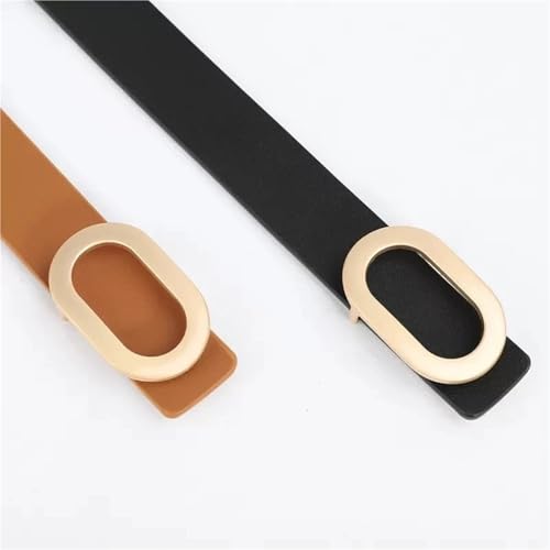 Belt for Women Round Square Buckle Pin Buckle Jeans Black Belt Chic Brand Designer Leather Belt Female Belts for Women4