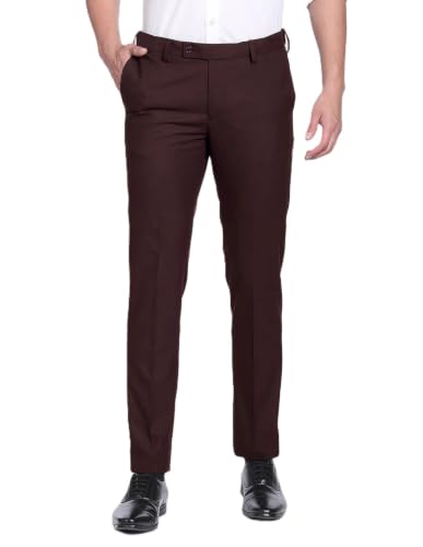 Image of Men's Slim Fit Formal Trousers | Office & Business Wear Pants For Men