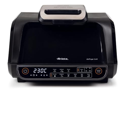 Ariete 4635 Air Fryer Grill, Freidora De Aire Y Barbacoa, Sartén, 1700w, Capacidad 8l, Freír Y Grill, 8 Funciones De Cocción, Temporizador, Negro Ariete 4635 Air Fryer Grill, Freidora De Aire Y Barbacoa, Sartén, 1700w, Capacidad 8l, Freír Y Grill, 8 Funciones De Cocción, Temporizador, Negro
