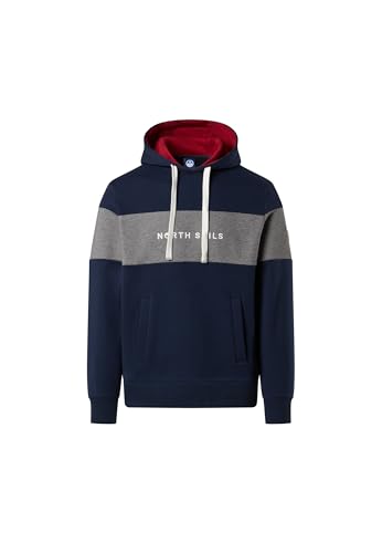 Hoodie NORTH SAILS 691120 S sweat à capuche bleu marine pour homme look sportswear