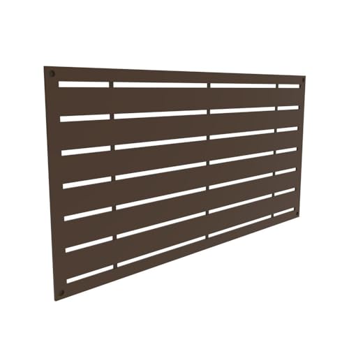 Barrette Outdoor Living 73055917 2 x 4 ft. Boardwalk Umber Decorative Screen Panel - Thumbnail 2