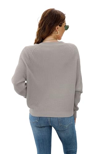 Image of TASAMO Womens Cardigan Sweaters 2026 Fall Cropped Lightweight Sweater