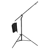 CowboyStudio M-1 Double Duty 2-in-1 13' Rotatable Studio Boom Stand / Light Stand 12lb Load with Sandbag