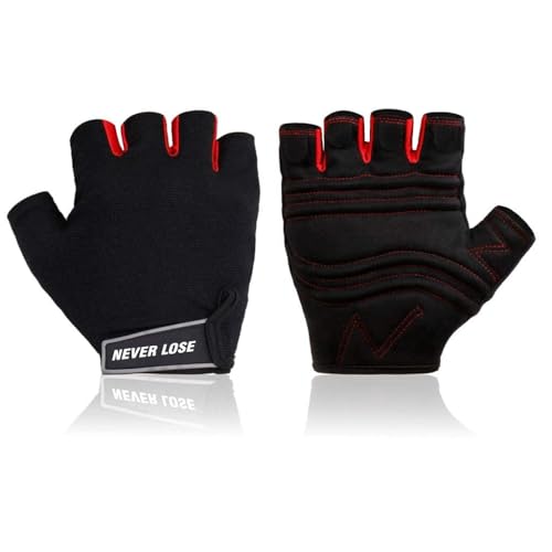 NEVER LOSE Extra Soft Neoprene with Lycra Gym & Fitness Gloves Gym & Fitness Gloves (L, ROLLER PAD)