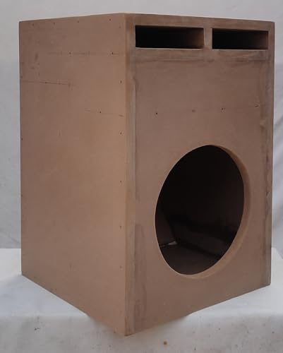 Image of NRS AUDIO 15 MM-MDF - Single 8 inch L Port Ported Car Component Subwoofer Speaker Box, Brown