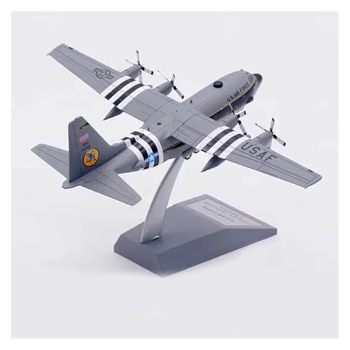 Modelo C-130H Hercules 1:200 réplica metálica compacta para vitrinas sin espacio 6