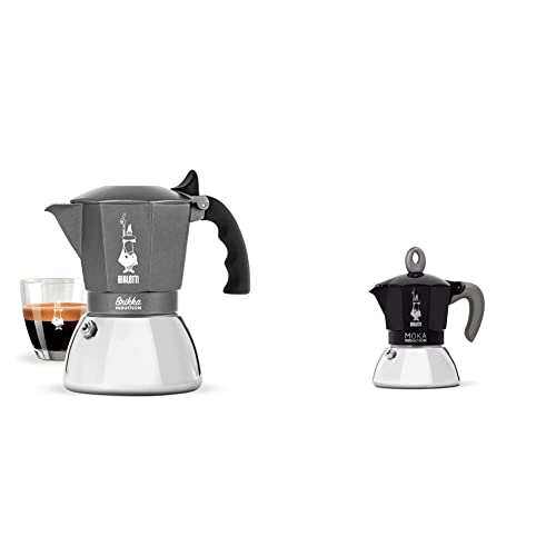 Prodotto 1: Le dimensioni della Brikka Induction si misurano in Tazzine, il caffè può essere gustato in Tazzine Espresso o in tazze più grandi in base alle proprie esigenze; Brikka Indcution è disponibile nel formato 4 tazze (160ml caffè+crema)