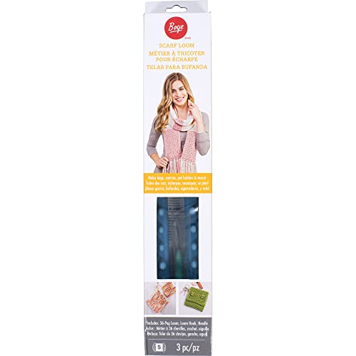 Boye Plastic Rectangular Loom Knitting Set, 36...