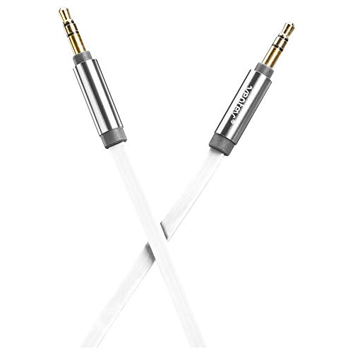 Ventev Auxcable, 4' Data Cable for Aux Port Compatible Devices - Retail Packaging - White