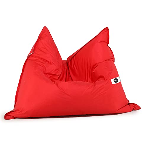 Image of Amazon Brand - Umi. All Weather /Outdoor Bed Bean Bag /Giant Lounger Bean Bag Cover (Without Beans) Red, Size- XXXL