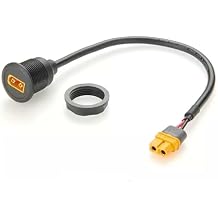 XT60 Male to Female Solar Extension Cable XT60 Panel Installation Mobile Power Storage Battery Connection Cable 30CM Round-Male to Female