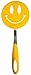 Tovolo Spatulart Smiley Face Nylon Flex Turner, Spatula Cooking Utensil Co-Molded With Silicone, Sturdy Steel Handle, Safe for Non-Stick Cookware, Smiley Face