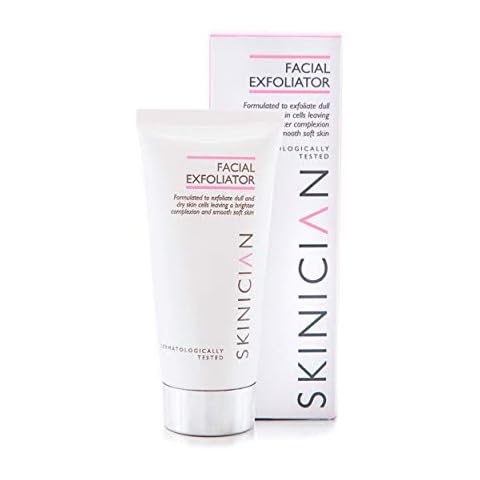 SKINICIAN Facial Exfoliator - Smoothing Exfoliating Scrub with Marine-Friendly Micro Particles - Exfoliating Face Wash for Dry Skin - For Soft Brighter Looking Skin - Vegan & Cruelty Free (50ml) Cover