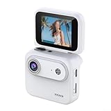 ComfyHarbor 4K Action-Kamera, 360 Grad Panoramablick, Bildstabilisierung, 5,1 cm Flip-Bildschirm, schnelles Aufladen, Typ-C-HD-Objektiv für Radfahren, Outdoor-Sport, 800 mAh Akku, 128 GB TF-Karte