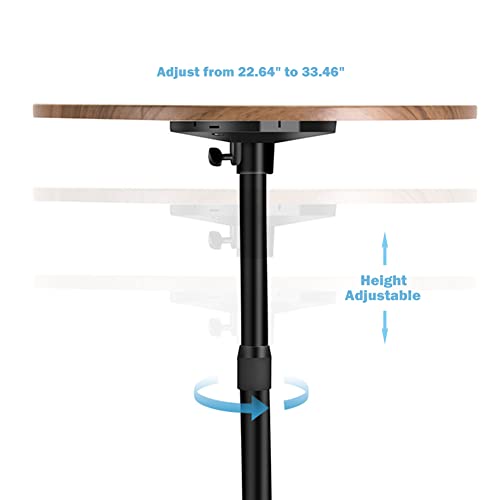 Erfei Bar Table 15.75Inch Small Round Top Adjustable Height Multifunctional Side Table #TOP2