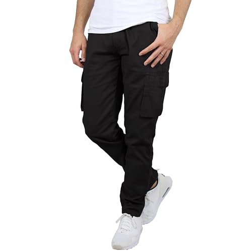 2-Pack Men's Flex-Stretch Cotton Cargo Pants, 31-Inch Inseam - Comfortable and Durable2