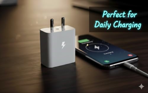 Image of 25w PD 3.0 Superfast Charging Adapter Compatible with Galaxy A55|A16|A36|A56|A35|A06| M36|M35|M16|M07|M17|M06|M05|M56|F36|F06|F05|F56|F16| Original Charging Speed (White)