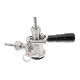 EXHUMKY 1Satz D System Bierfass Kuppler Druckentlastungsventil und Silikonprüfventilen für Keg Zapfanlagen Bars und Partys Langlebig Bedienen