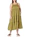 The Drop Women's Britt Tiered Maxi Tent Dress, Olive Oil, L