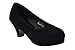 KP 100 K Little Girls Nubuck Platform Dress Pumps Black