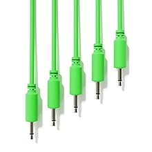 5-Pack - Convenient set of 5 cables with 1 color & 1 length Mono Modular Patch Cables - 2 x TS 3.5 mm (1/8" - 1/8 inch) Suitable for your Eurorack modular synthesizer, or other general patching duties, where a mono 3.5mm cable is needed Fully molded ...